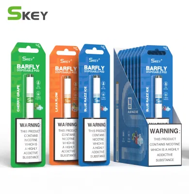 Großhandel Vape Niedriger Preis Skey Barfly Slim Vape Pen 2% Nic 500/600 Puffs Cigalike