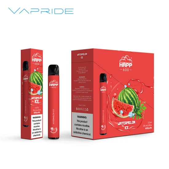 Großhandel E-Zigarette 10 Geschmacksrichtungen Vapers 600 Puffs Einweg-Vape-Stift